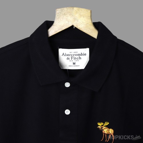 Abercrombie & Fitch Black Polo Shirt